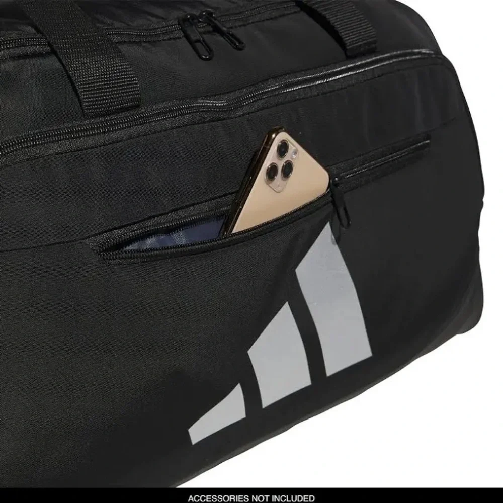 ADIDAS UNISEX DEFENDER 5 MEDIUM Duffel Gym SPORT Bag SHOE POCKET BLACK NEW $55
